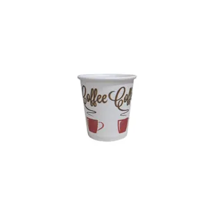  لیوان یکبار مصرف کاغذی مدل شات قهوه 60cc کد0066 بسته 50 عددی