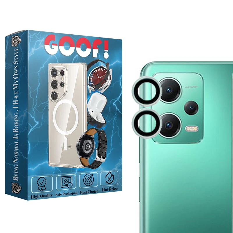 محافظ لنز دوربین گوف مدل Ring Metal مناسب برای گوشی موبایل شیائومی Redmi Note 12 Pro Plus