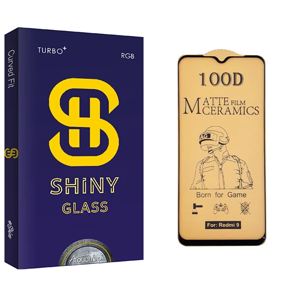 محافظ صفحه نمایش سرامیکی آتوچبو مدل Shiny Glass مناسب برای گوشی موبایل شیائومی Redmi 9