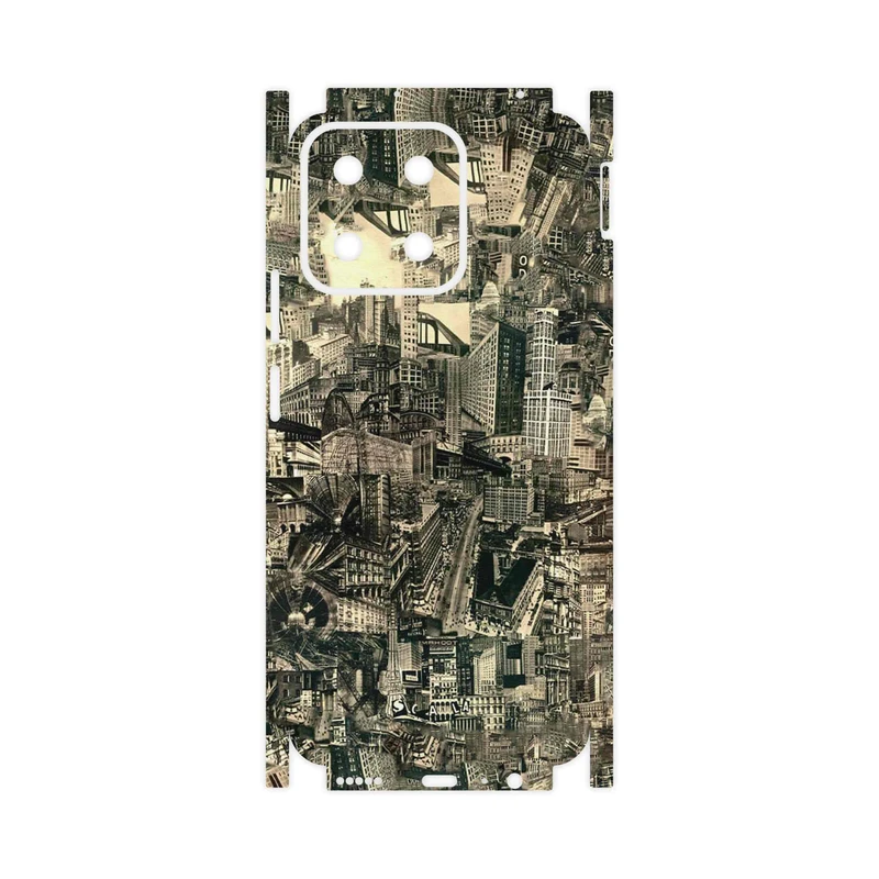 برچسب پوششی ماهوت مدل Collage of Skyscraper-FullSkin مناسب برای گوشی موبایل آنر X7c