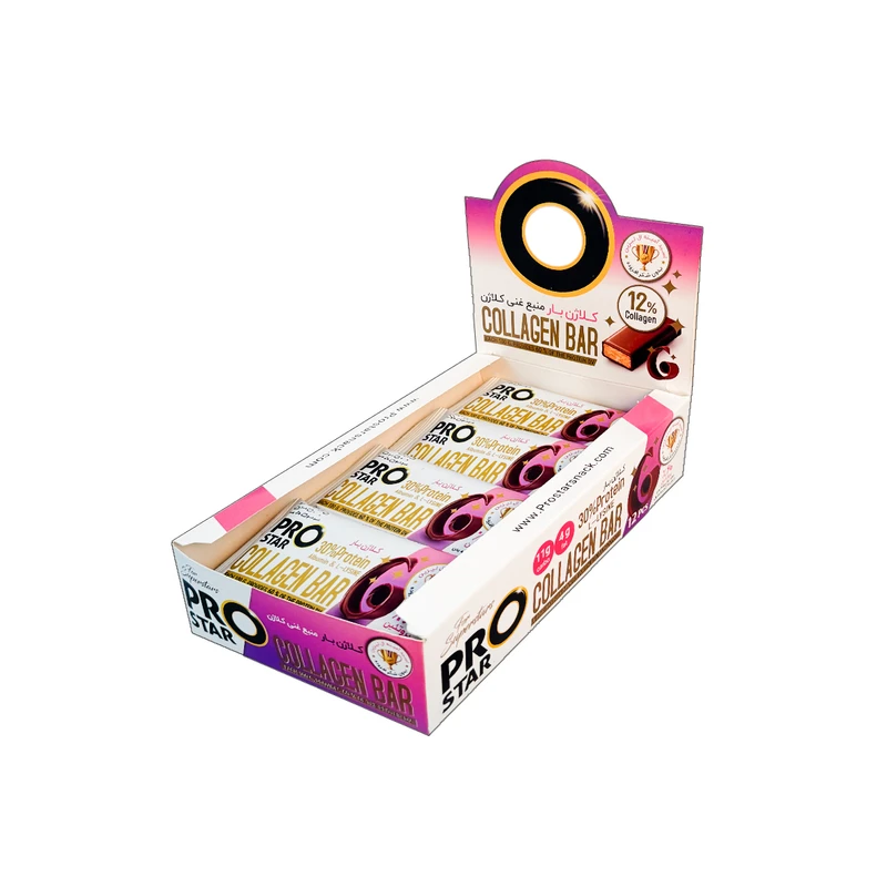 کلاژن بار با طعم بیسکوئیت پرواستار - 40 گرم