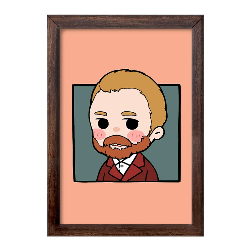 تابلو خندالو طرح ونسان ونگوگ کد F6868