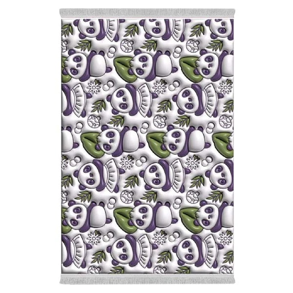 فرش پارچه‌ای دفه مدل فرشینه طرح فانتزی کد 8053