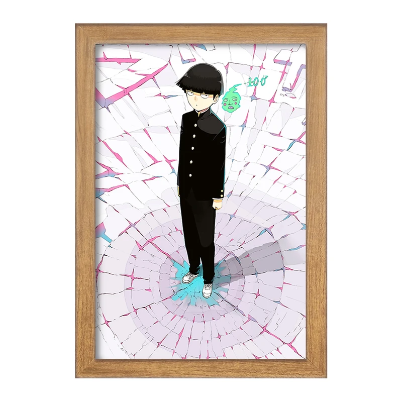 تابلو خندالو مدل شییکو انیمه موب سایکو Mob Psycho 100 کد 24478