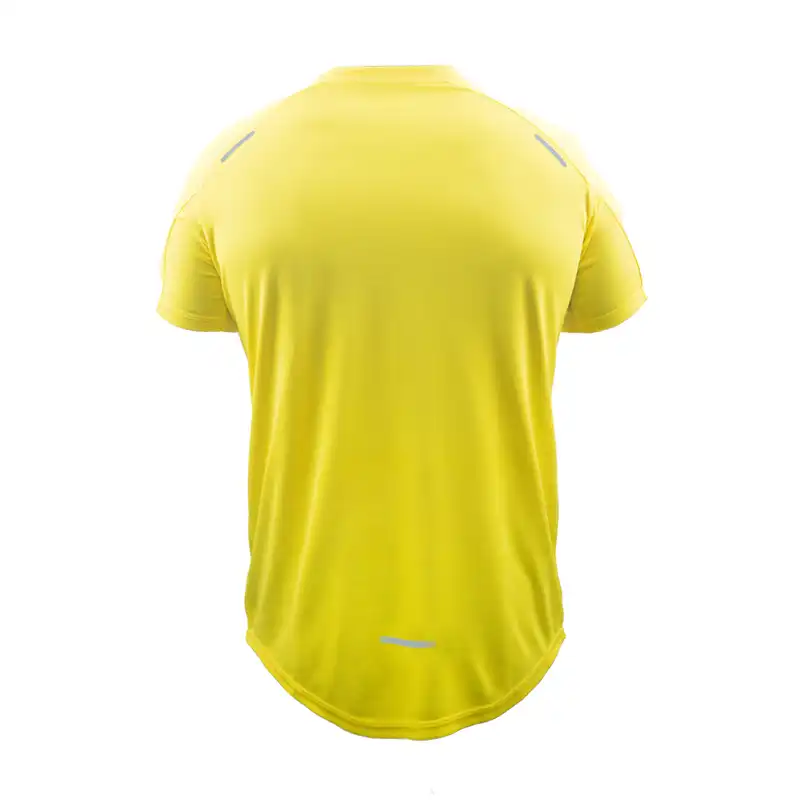 تی شرت ورزشی مردانه مدل بیسیک رنگ زرد