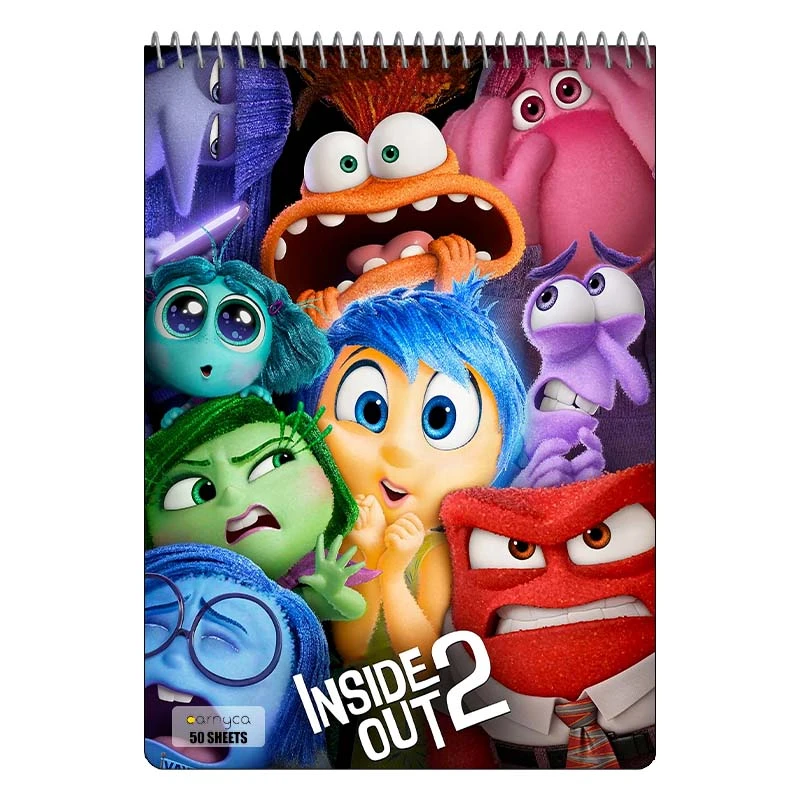 دفتر نقاشی 50 برگ سیمی کارنیکا طرح درون و بیرون Inside Out کد 11751