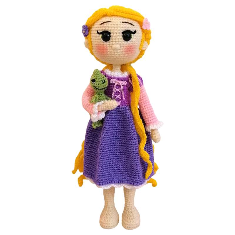 عروسک بافتنی مدل Rapunzel