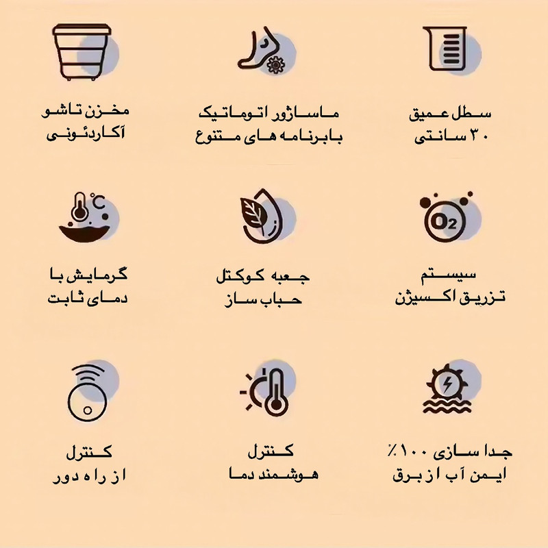 ماساژور برقی پا یانگزی مدل آکاردئونی کد GB4706