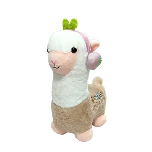 عروسک مدل لاما هدفون دار کد 0025 ارتفاع 30 سانتی متر