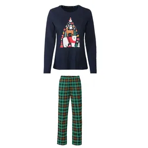 ست تی‌شرت آستین بلند و شلوار راحتی زنانه اسمارا مدل کریسمس