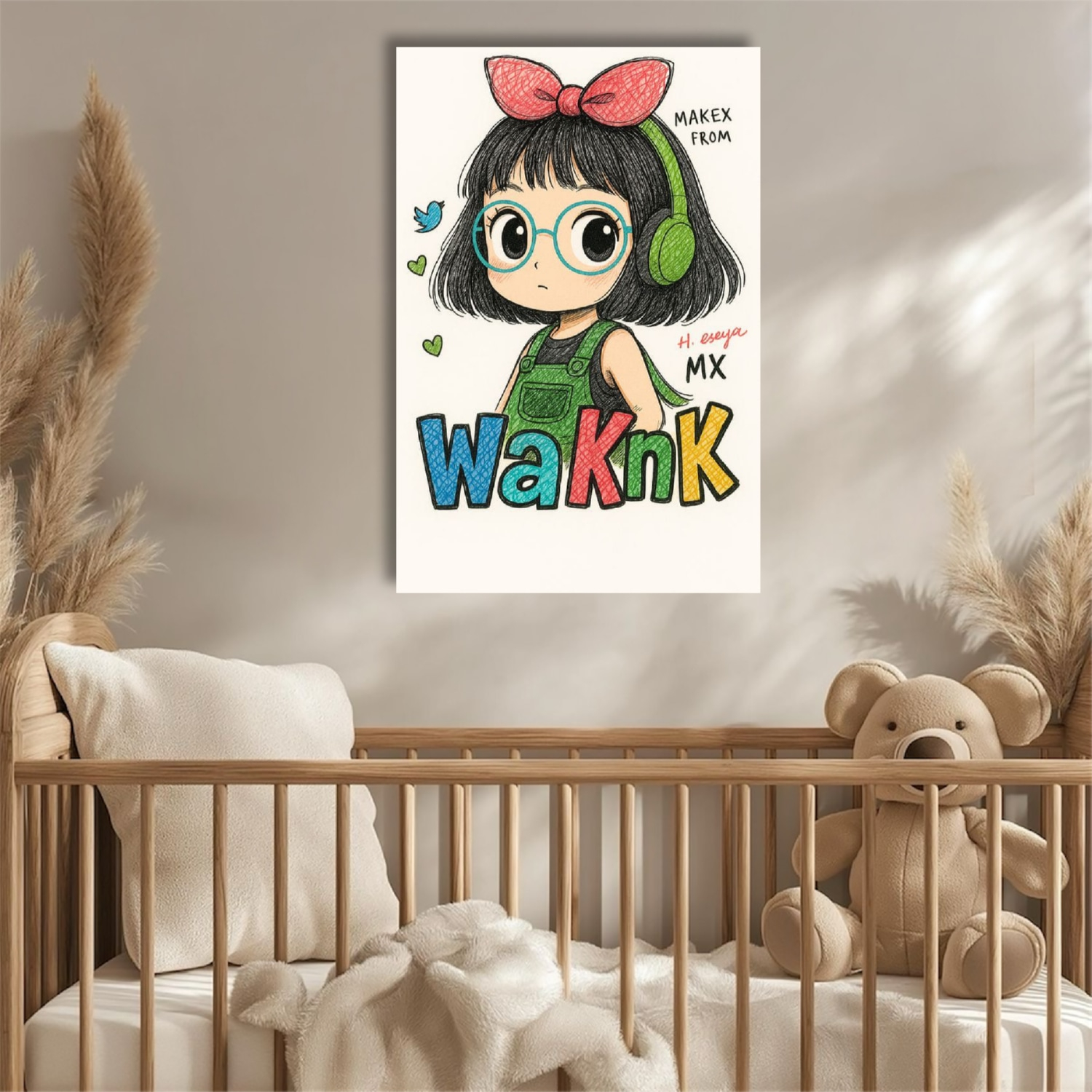 تابلو شاسی مدل دخترک کد v9