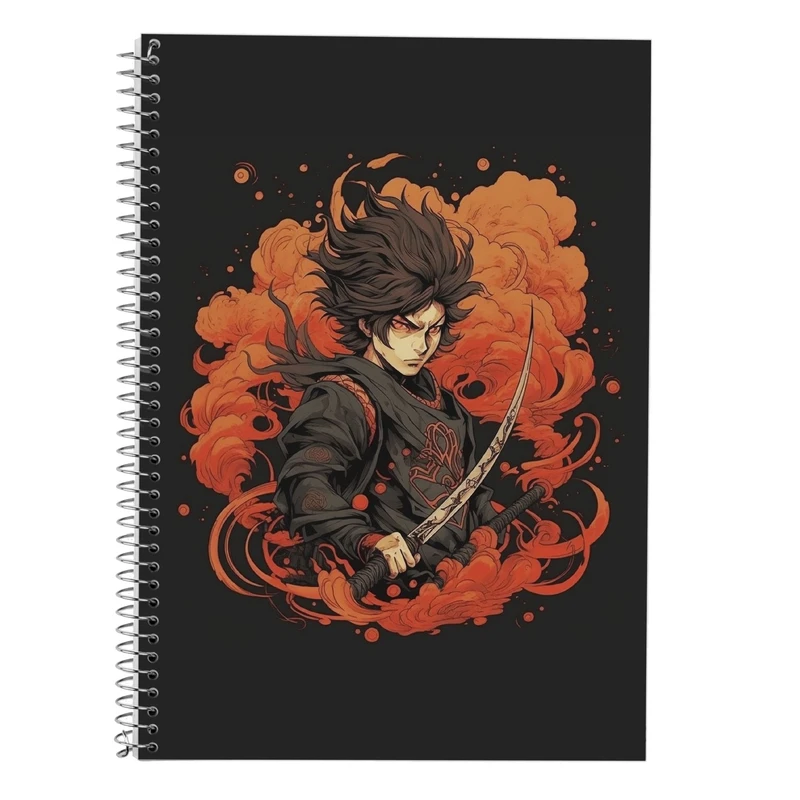 دفتر زبان 50 برگ مدوپد مدل دوخط طرح Demon Slayer کد DF10549