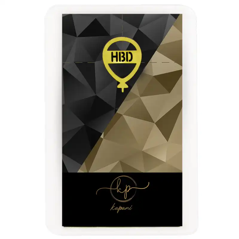 طلا گرمی 18 عیار کاپانی مدل HBD کد kc006-p3 بسته 3 عددی