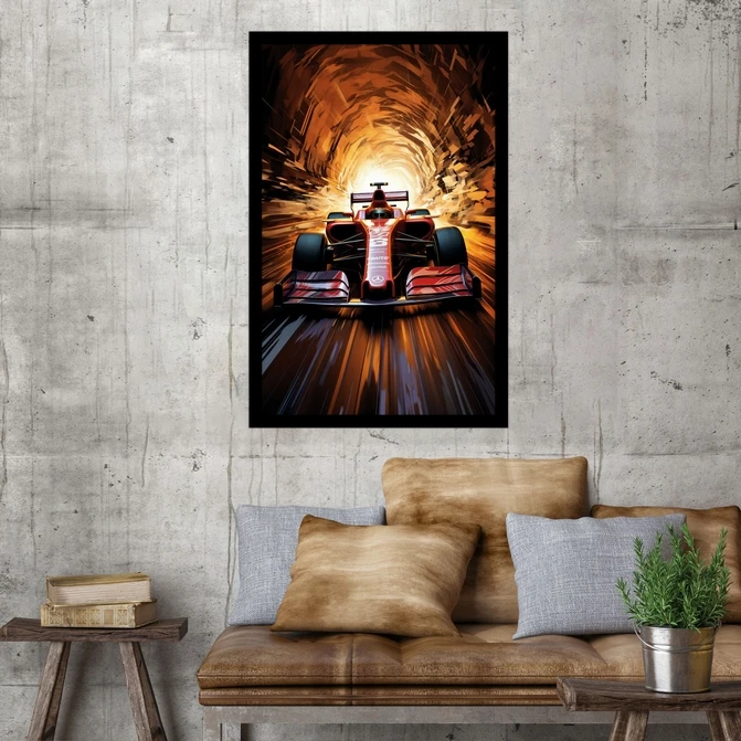 تابلو نوری بکلیت طرح ماشین مسابقه رالی مدل B-MID-17369