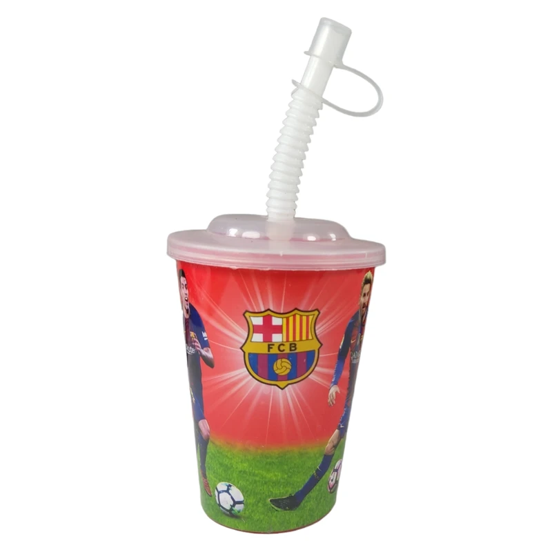 لیوان کودک طرح بارسلونا مدل نی دار