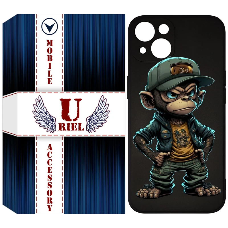 کاور یوریل مدل KSH کد 37 طرح Monkey مناسب برای گوشی موبایل اپل iPhone 13