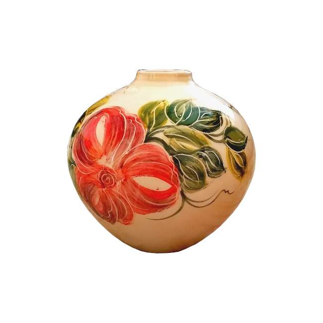 گلدان طرح گلدار