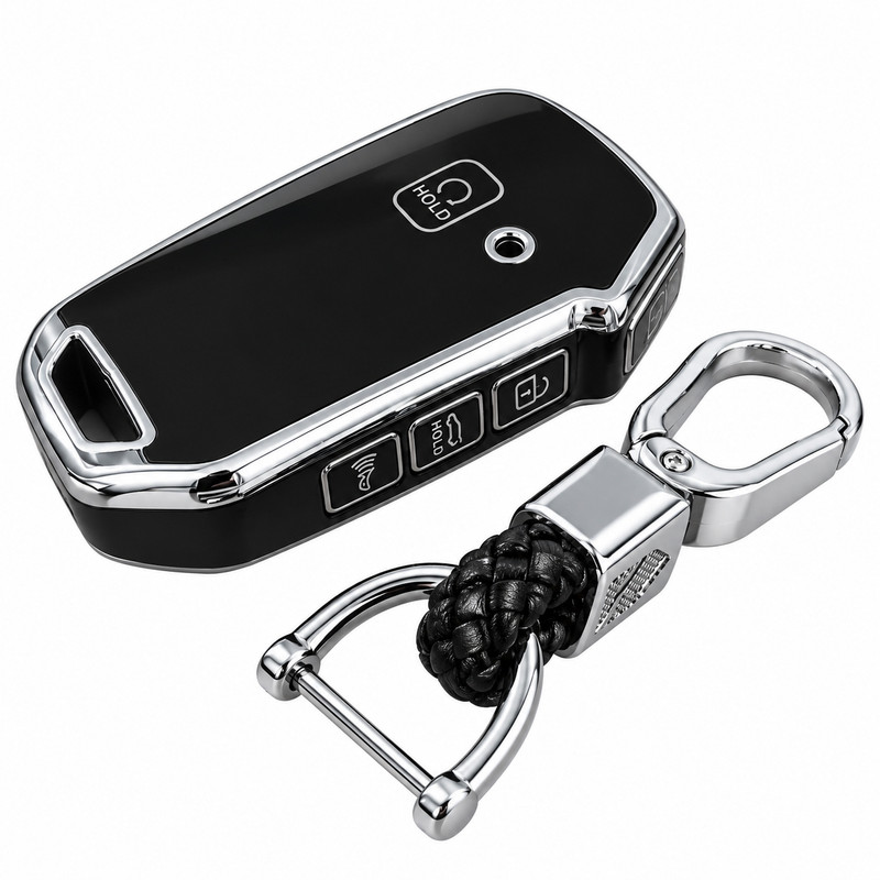 کاور ریموت و سوئیچ خودرو چیکال طرح لاکچری کد K-807-826 مناسب برای کیا نیو اسپورتیج/کیا K5 بسته 2 عددی