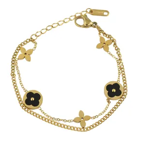 دستبند زنانه مدل گل ها کد AAD-122