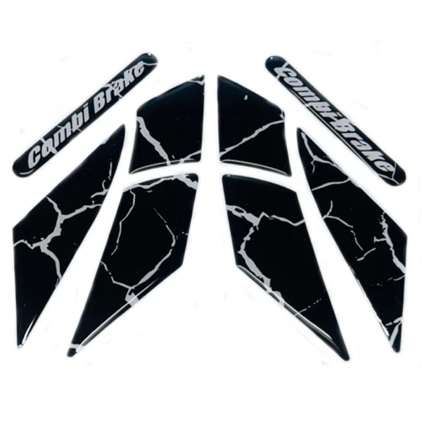 برچسب گلگیر جلو موتور سیکلت وارون مدل W-11-BLK-WH مناسب برای هوندا کلیک بسته 8 عددی