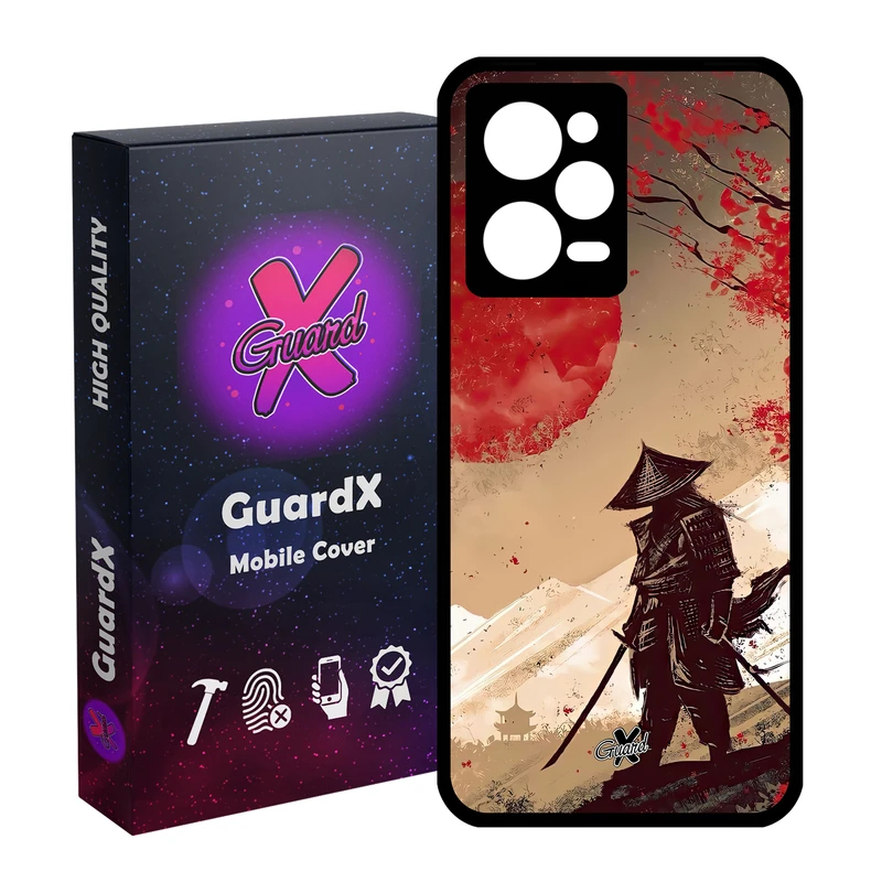کاور گارد ایکس طرح سامورایی مدل Glass10606 مناسب برای گوشی موبایل شیائومی Redmi Note 12 Pro 5G/Poco X5 Pro 5G/Note 12 Pro Pro speed