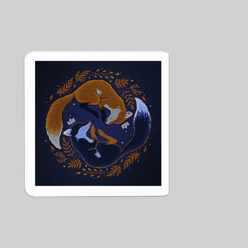  استیکر لپ تاپ طرح روباه کد 1769