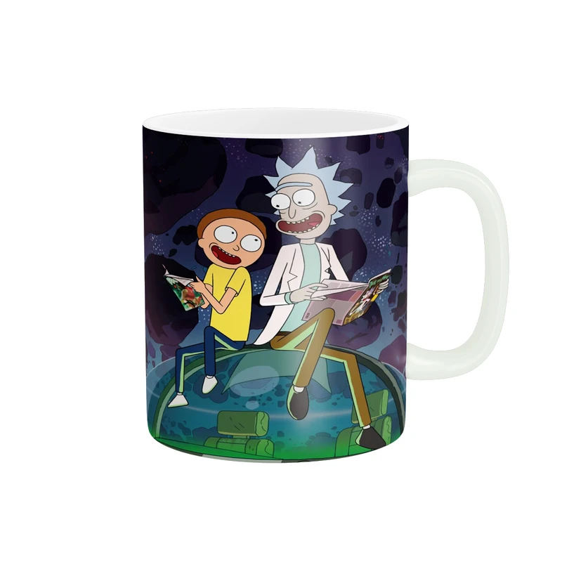 ماگ پادآفرین مدل کارتونی طرح ریک و مورتی کد p9214