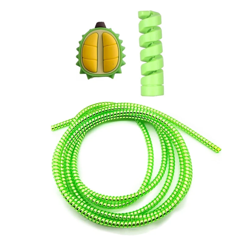 محافظ کابل شارژ و هندزفری مدل Fruit9 بسته سه عددی 