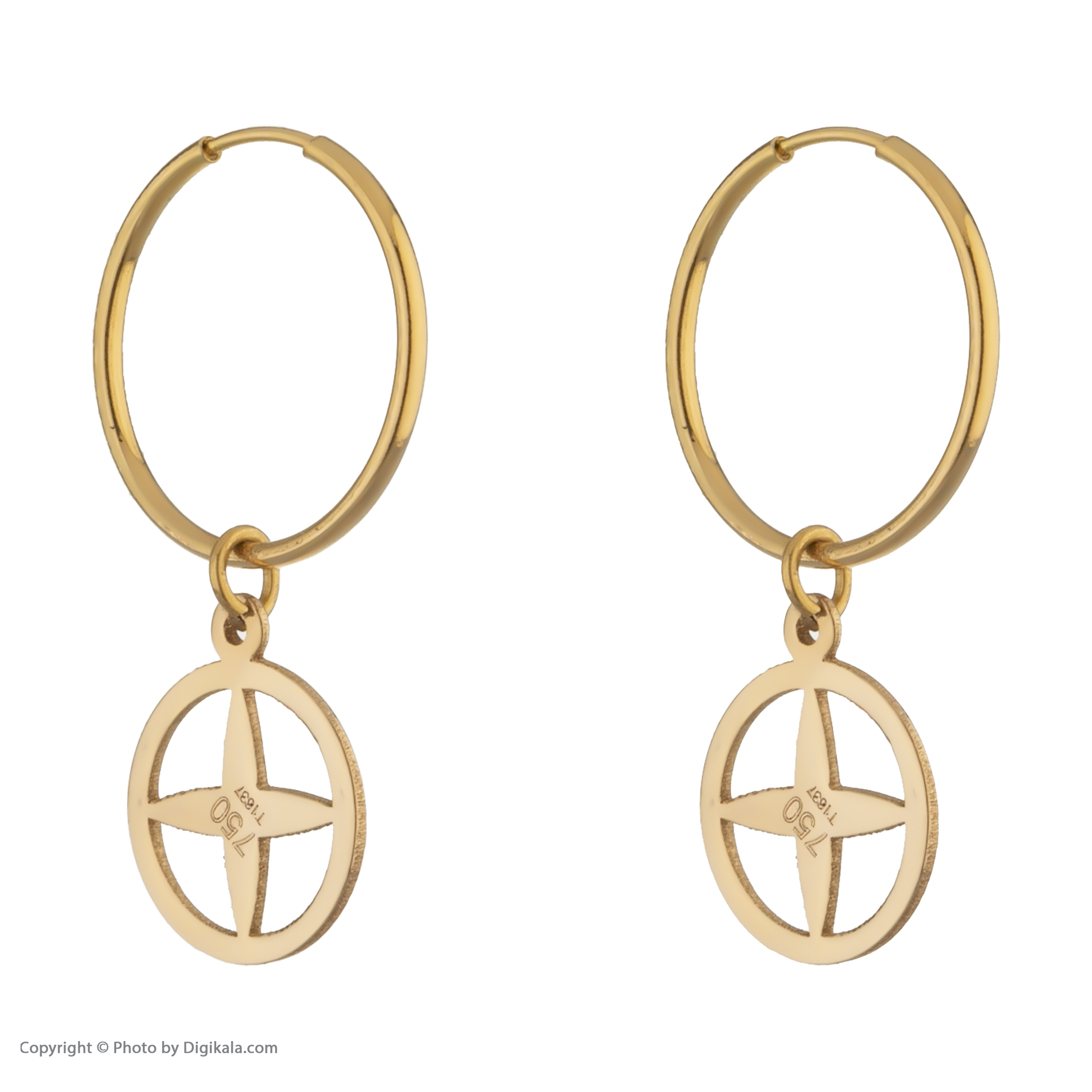 گوشواره طلا 18 عیار زنانه پرسته مدل WE230