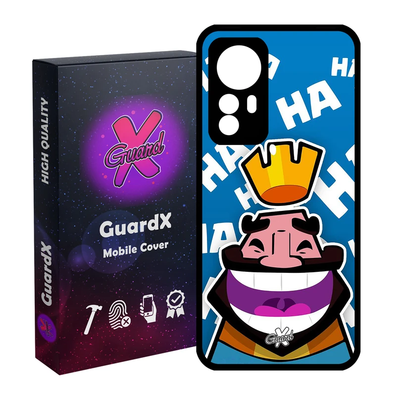 کاور گارد ایکس طرح Clash Royale مدل Glass10036 مناسب برای گوشی موبایل شیائومی Redmi Note 12S