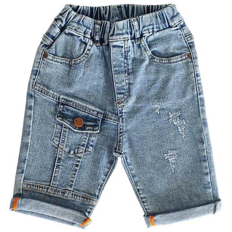 شلوارک جین پسرانه مدل مهرزاد کد sh1000