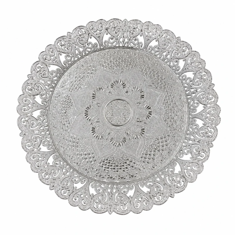 سینی مدل تاج سایز 38*38 سانتی متر