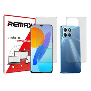 Remax clear screen protector HyGEL model suitable for Honor X8 5G mobile phone along with back protector