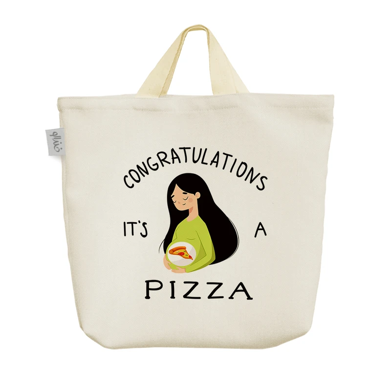 ساک خرید خندالو مدل عشق پیتزا کد H983