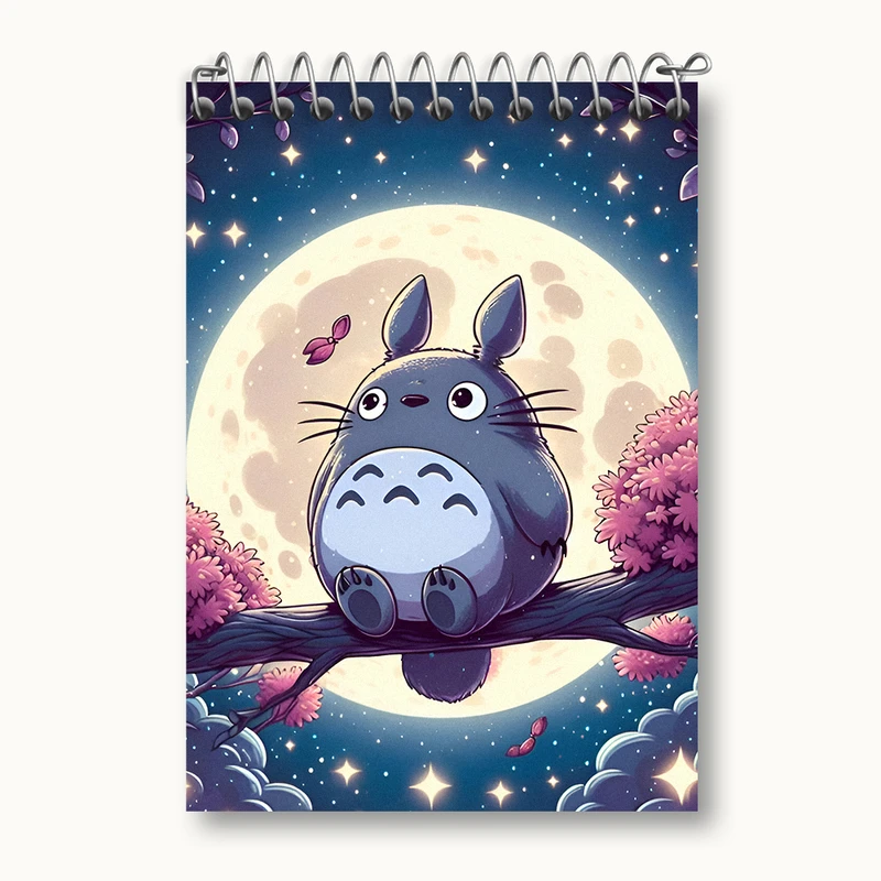 دفتر یادداشت 50 برگ خندالو طرح انیمه توتورو (Totoro)  کد N4739