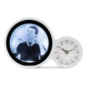 قاب عکس مدل آینه‌ ای طرح ساعت دار بک لایت