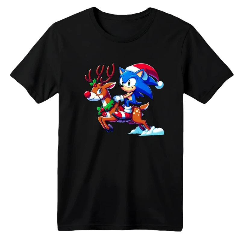 تی شرت آستین کوتاه بچگانه مدل سونیک کریسمس کد 2