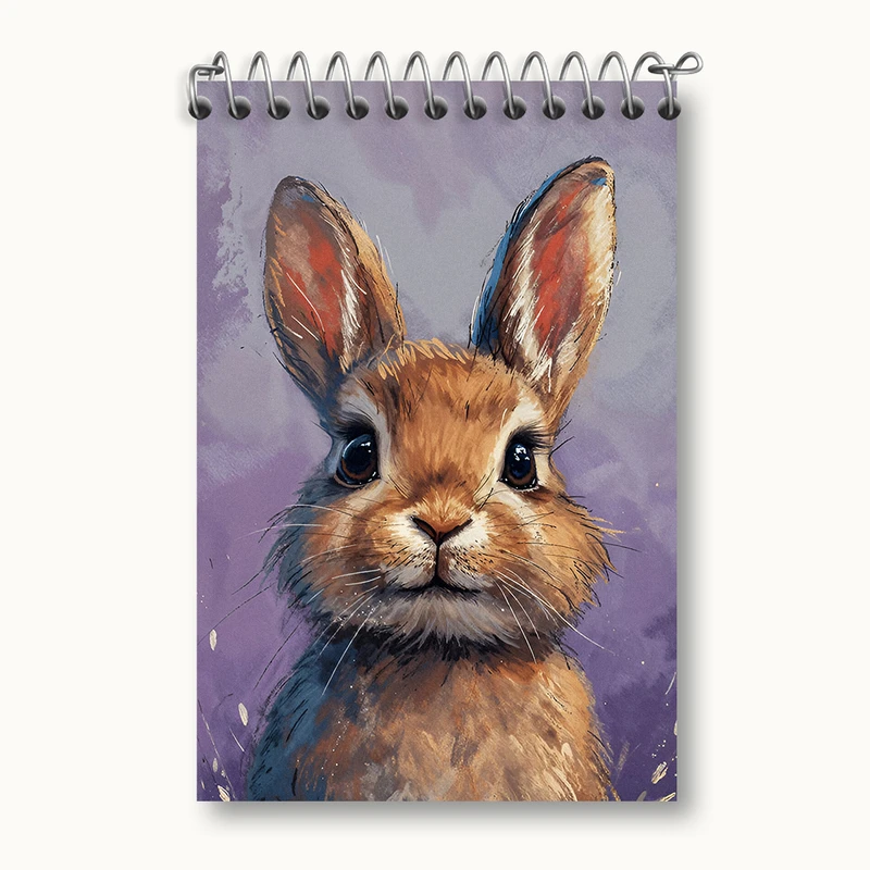 دفتر یادداشت 50 برگ خندالو طرح خرگوش بامزه کد N3824