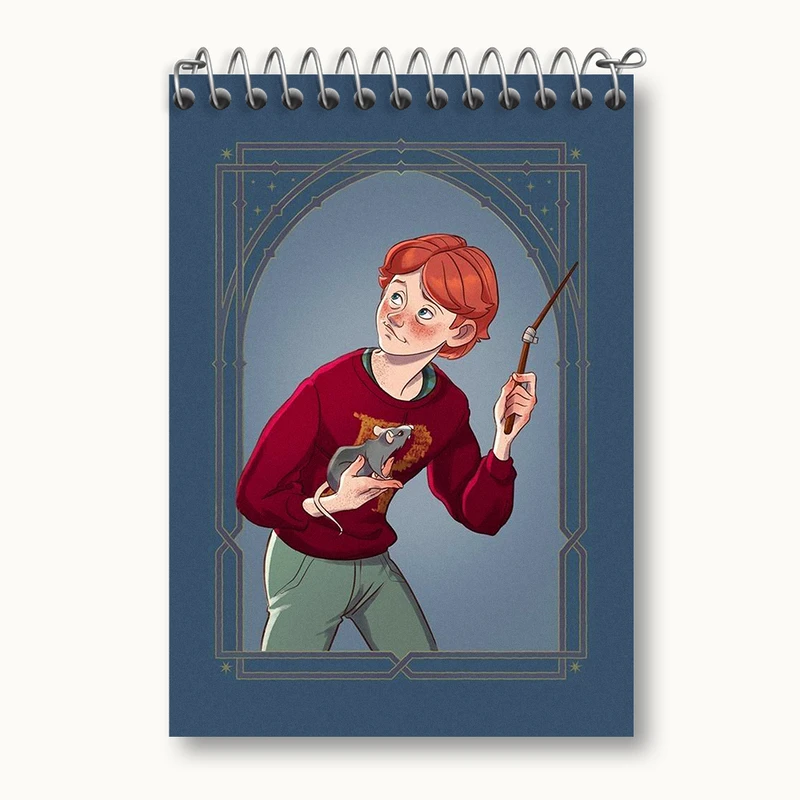 دفتر یادداشت 50 برگ خندالو طرح ویزلی هری پاتر (Harry Potter) کد N2423