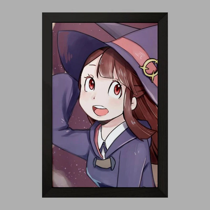تابلو خندالو مدل اورسولا و اکو انیمه جادوگران کوچک Little Witch Academia  کد 22905