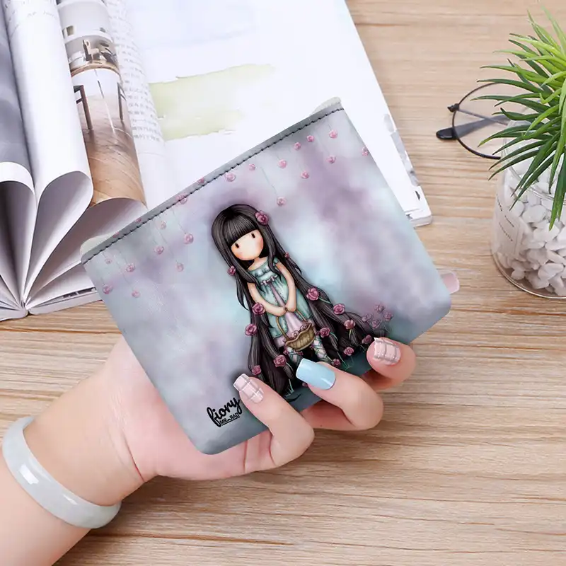 کیف پول فیوری مدل دختر گل فروش طرح فانتزی کد 2370