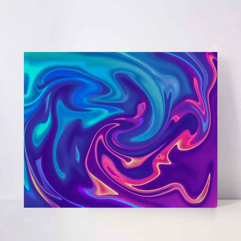 تابلو شاسی مدل abstract gradient swirl کد S-10016