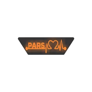 آرم شیشه عقب خودرو طرح ضربان پارس  مدل LED OR چراغدار