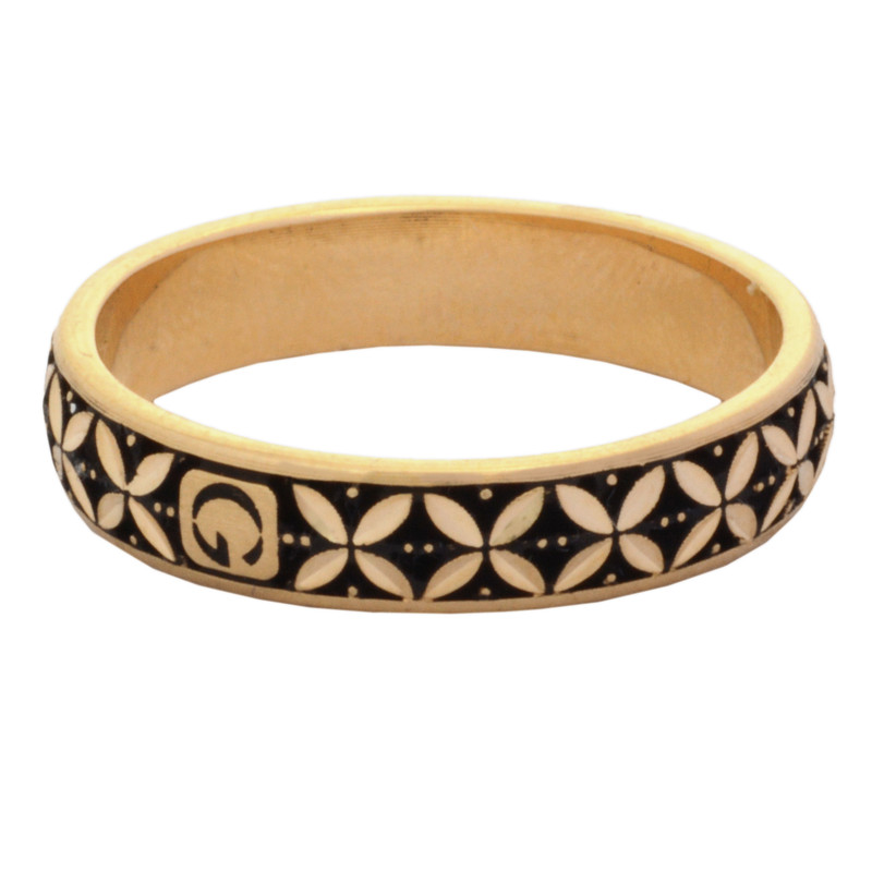 انگشتر طلا 18 عیار زنانه طلای مستجابی مدل جلوا گرد کد 5214 سایز 49