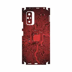 MAHOOT Red-Printed-Circuit-Board-FullSkin Cover Sticker for Xiaomi Redmi Note 10 Pro Max
