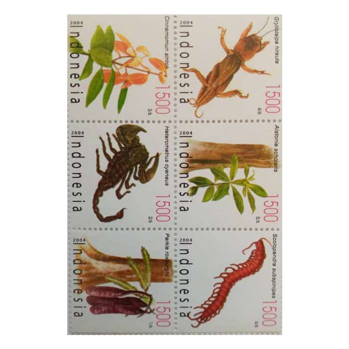 تمبر یادگاری مدل اندونزی مجموعه 6 عددی