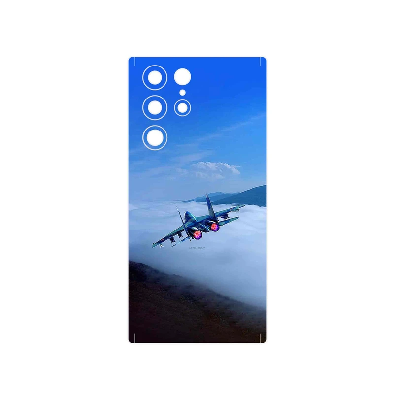 برچسب پوششی ماهوت مدل Fighter plane Su27 مناسب برای گوشی موبایل سامسونگ Galaxy S22 Ultra 5G