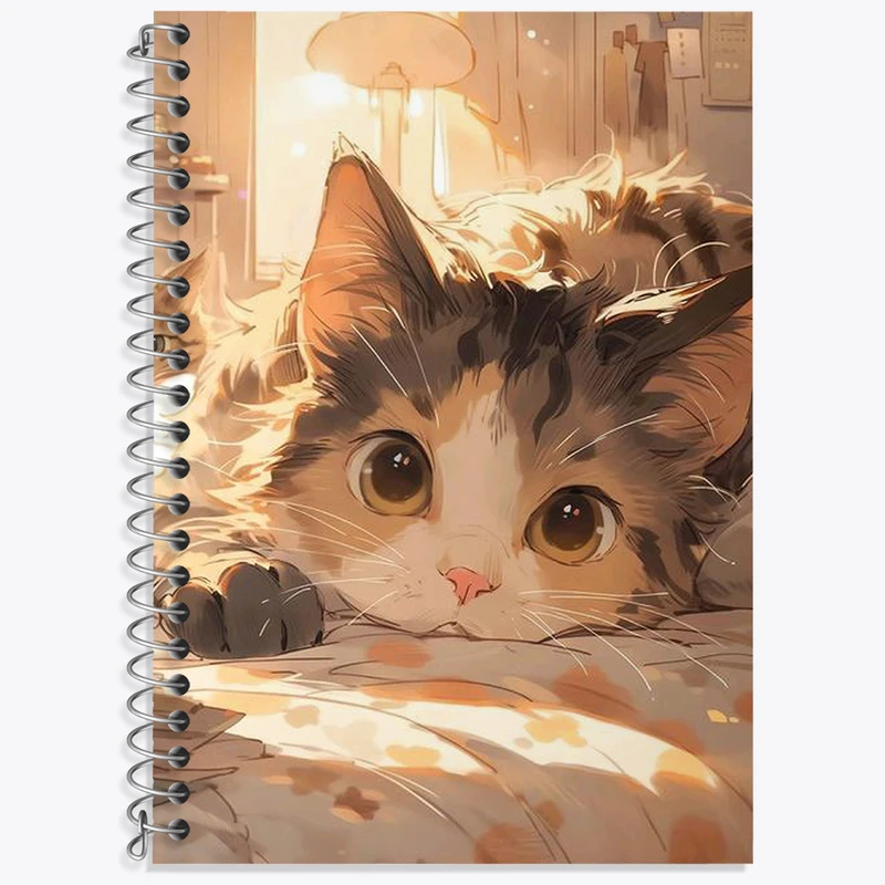 دفتر نت موسیقی 50 برگ خندالو طرح گربه کیوت کد N1798