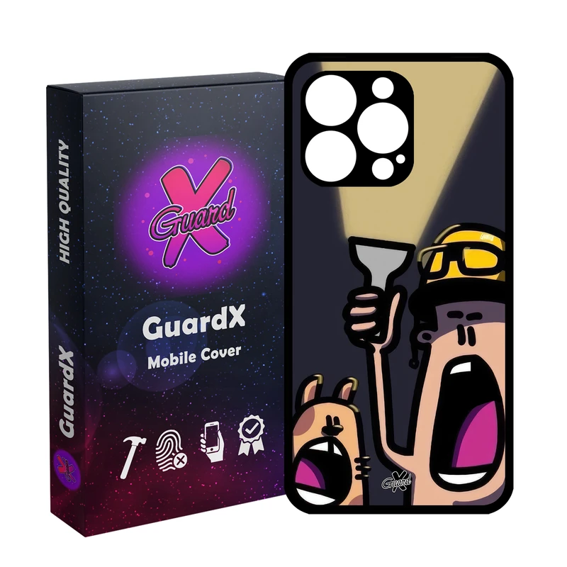 کاور گارد ایکس طرح چراغ قوه مدل Glass10671 مناسب برای گوشی موبایل اپل iPhone 13 Pro