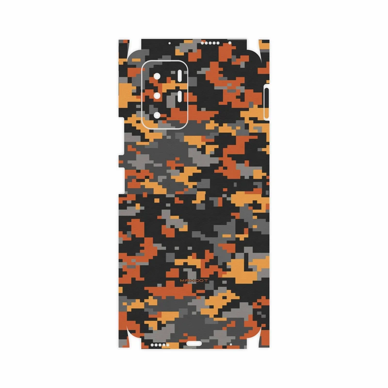 برچسب پوششی ماهوت مدل Army-Autumn-pixel-FullSkin مناسب برای گوشی موبایل شیائومی Poco X3 GT 5G